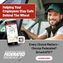 Man driving in Federated Insurance ad